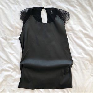 Faux leather tank top
